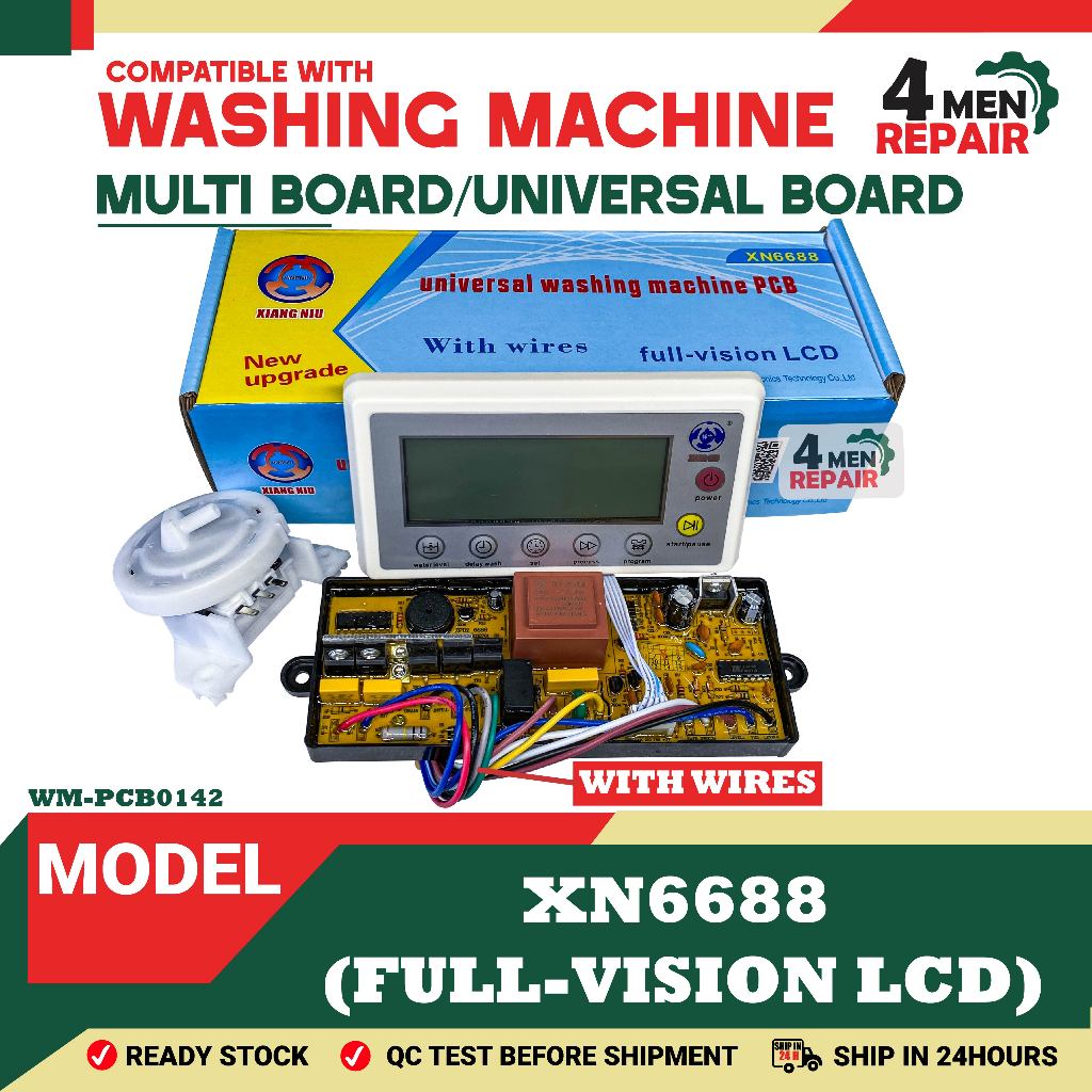 (FULL DISPLAY) XN6688 WASHING MACHINE UNIVERSAL BOARD MULTI BOARD ...