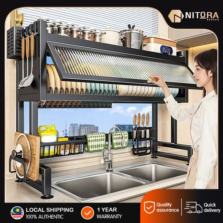 Kitchen Rack Dish Rack Rak Dapur Kabinet Rak Pinggan Mangkuk Dish ...
