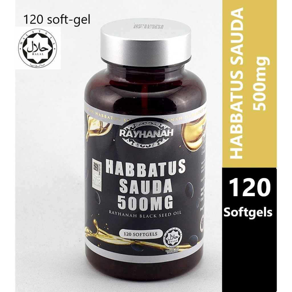 Black Seed Oil / Minyak Habbatus Sauda RAYHANAH 500mg (120 Softgels ...