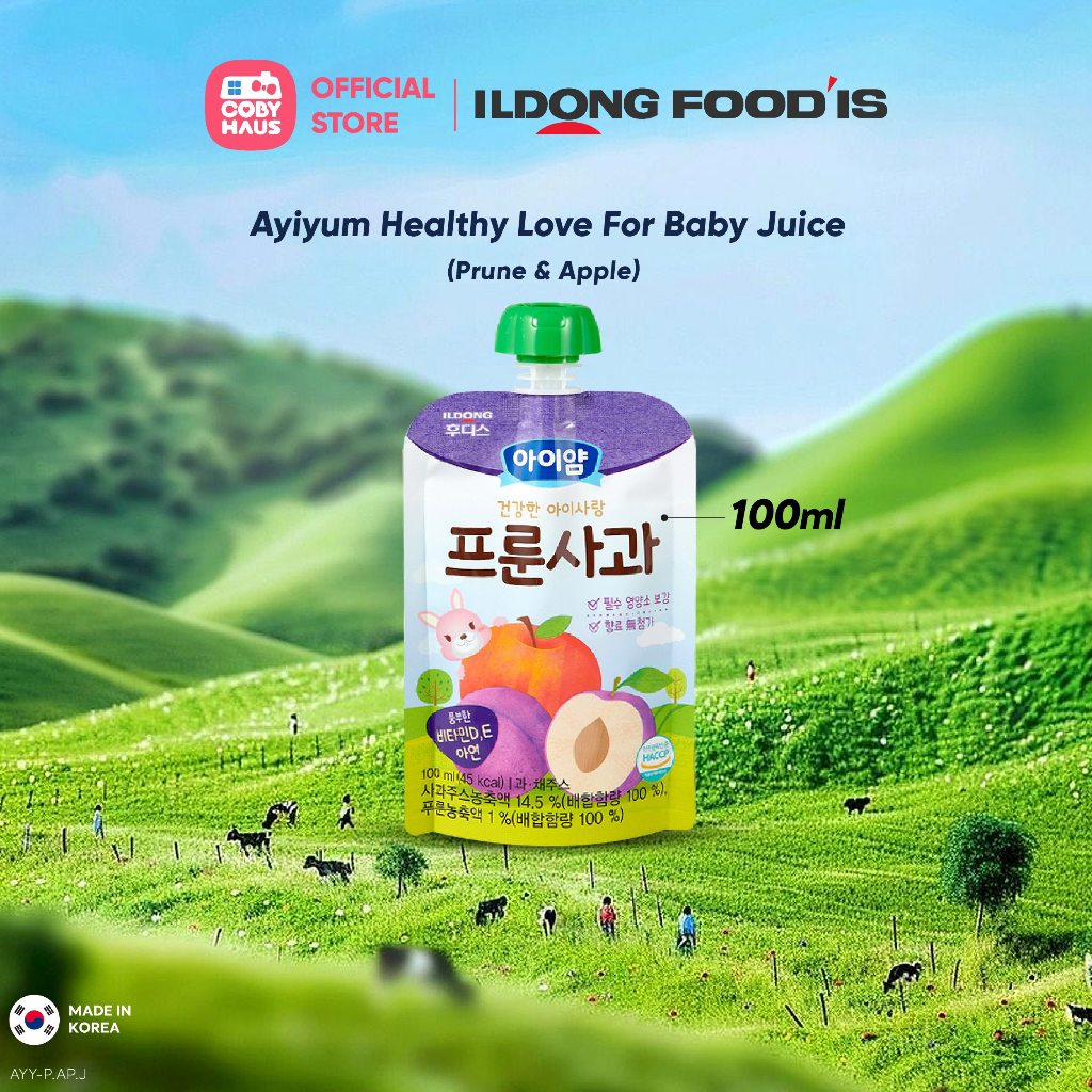 ILDONG Baby Apple Juice and Prune Juice Vitamin for Kids 100ml Coby ...