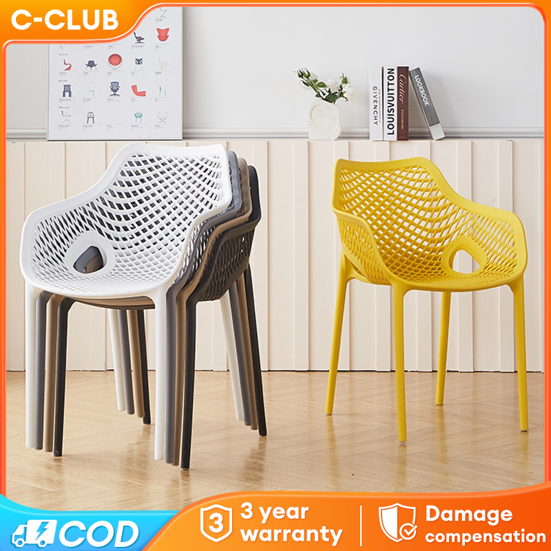 【Bearing 200kg】Outdoor Chair Balcony Chair Dining Chair Garden Chair ...