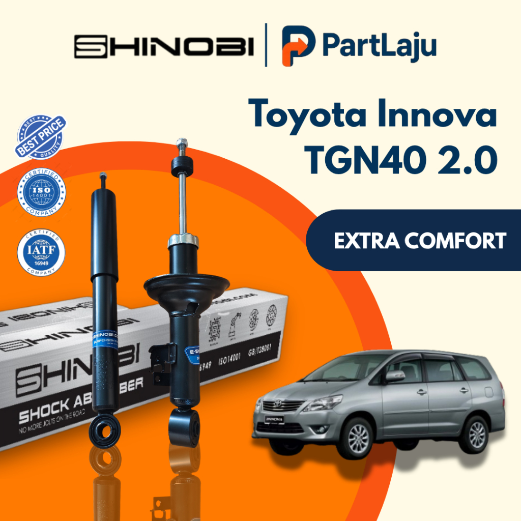 E-Shinobi Toyota Innova 2.0 TGN40 2005-2015 Front & Rear Absorber Depan ...