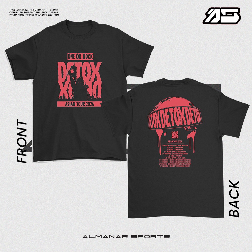 ONE OK ROCK LUXURY DISEASE T-Shirt OOR oor OOR DETOX ASIA TOUR