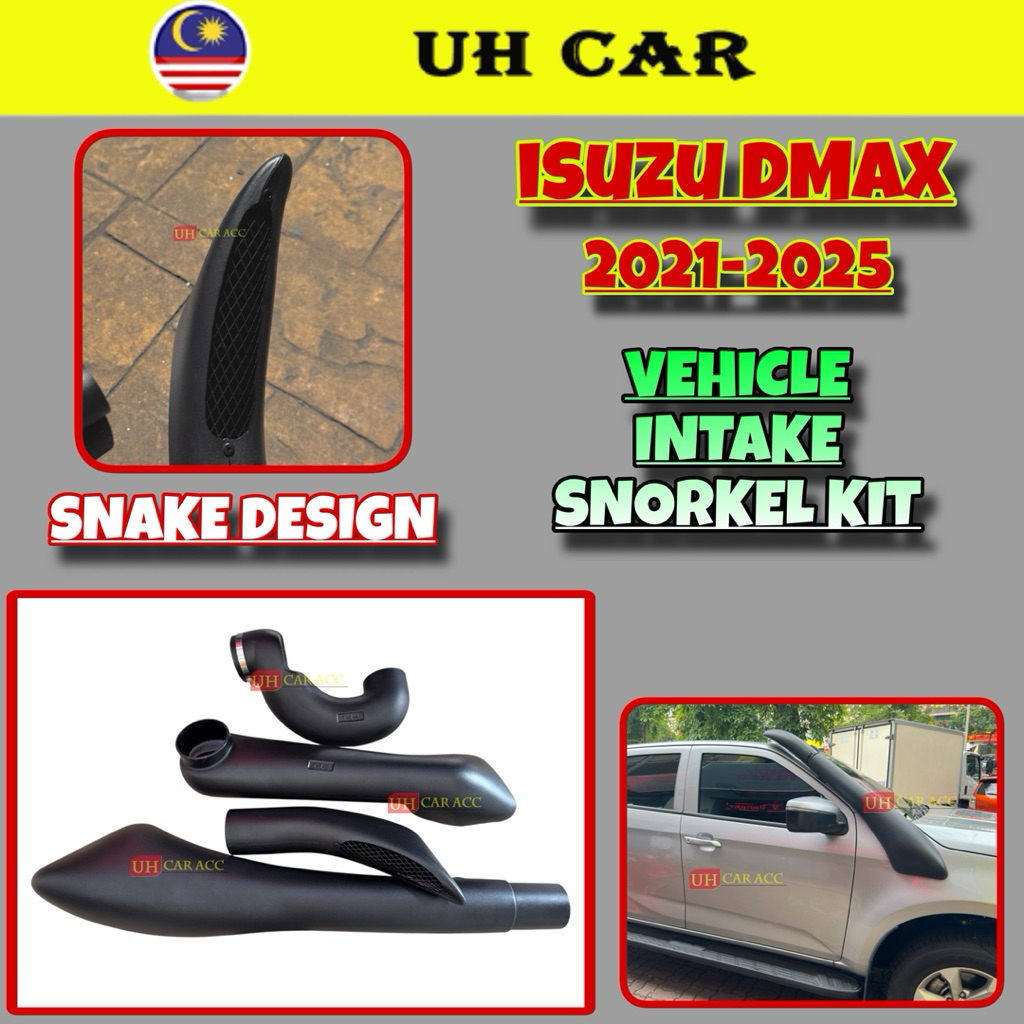 (SNAKE DESIGN) Isuzu D-max Dmax 2021-2025 Vehicle Car Intake Snorkel ...