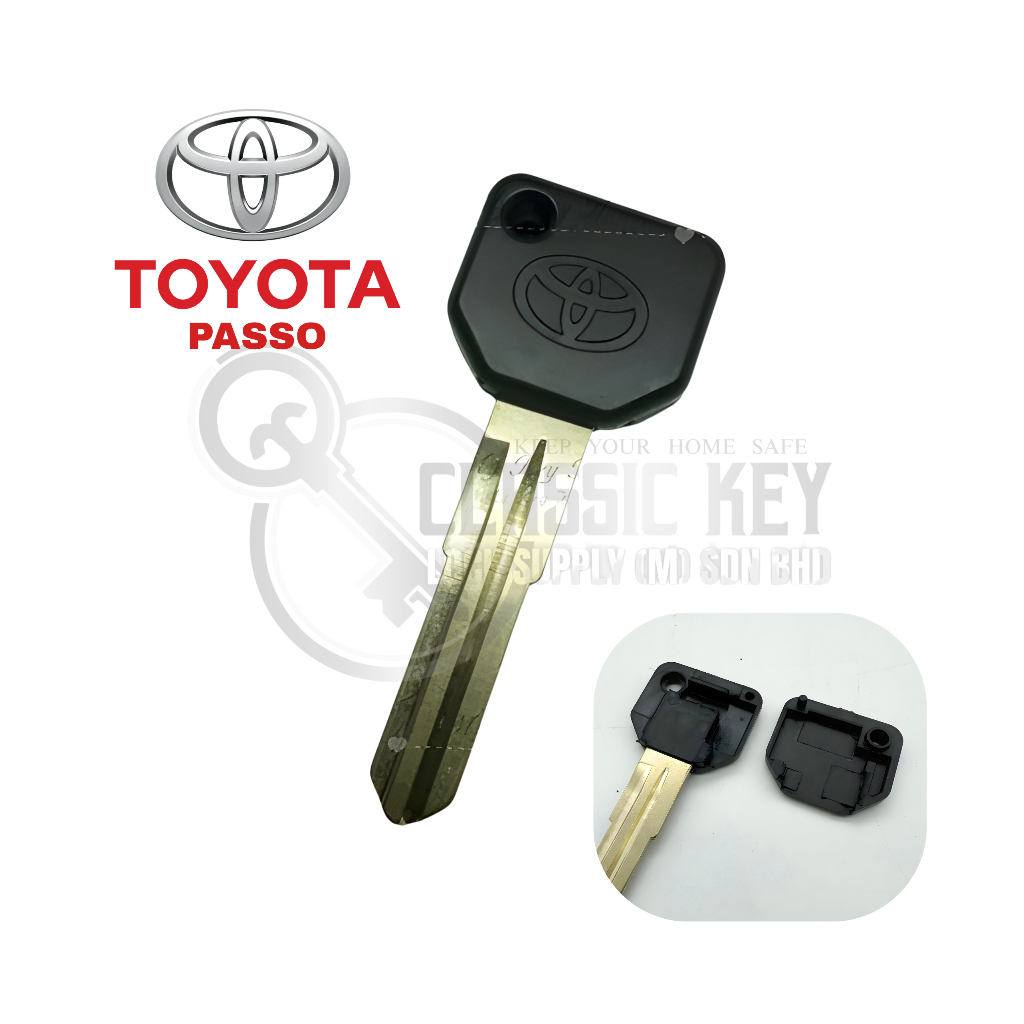Perodua Daihatsu Toyota Passo Transponder Key Shell Kunci Passo ...