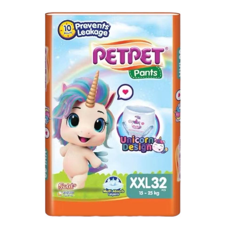 PETPET Pants Gold+ Diapers Unicorn Design XXL32 | Shopee Malaysia