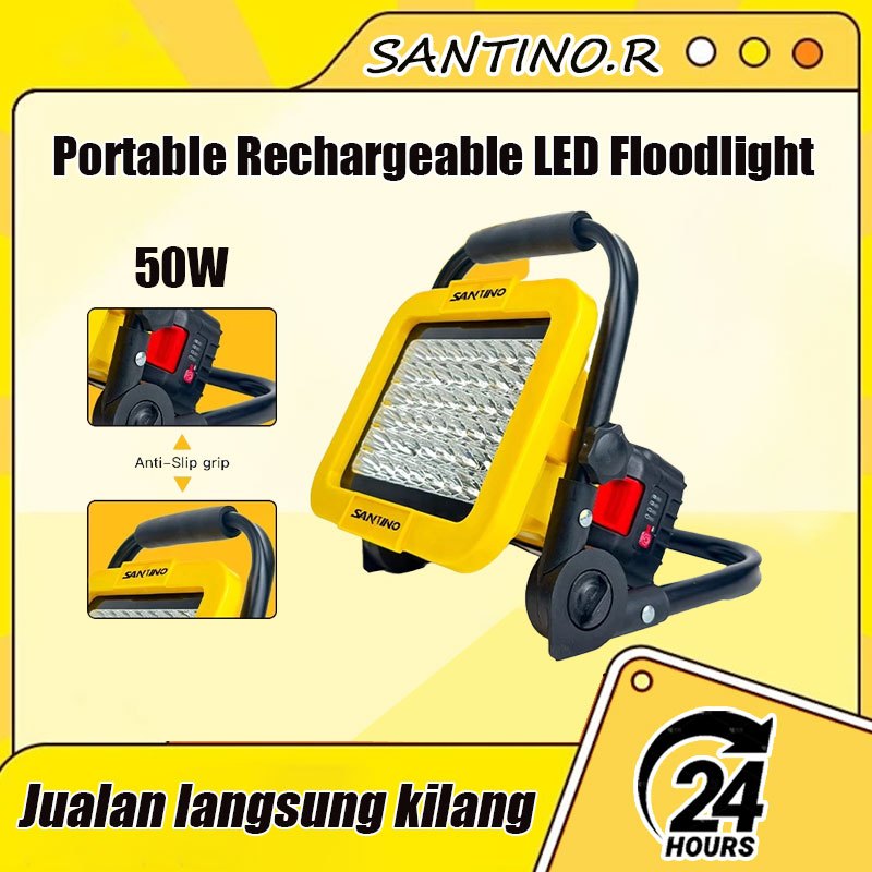 Portable Rechargeable LED Floodlight Outdoor Activities Work Light ...