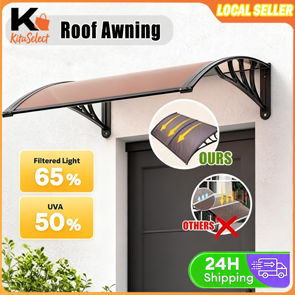Awning Roof Outdoor Sunshade Window Rain Cover Sunshield Polycarbonate ...