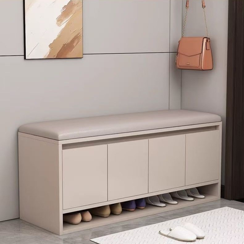 Entryway Shoe Cabinet with Seat, Integrated Shoe Bench and Shoe Rack ...