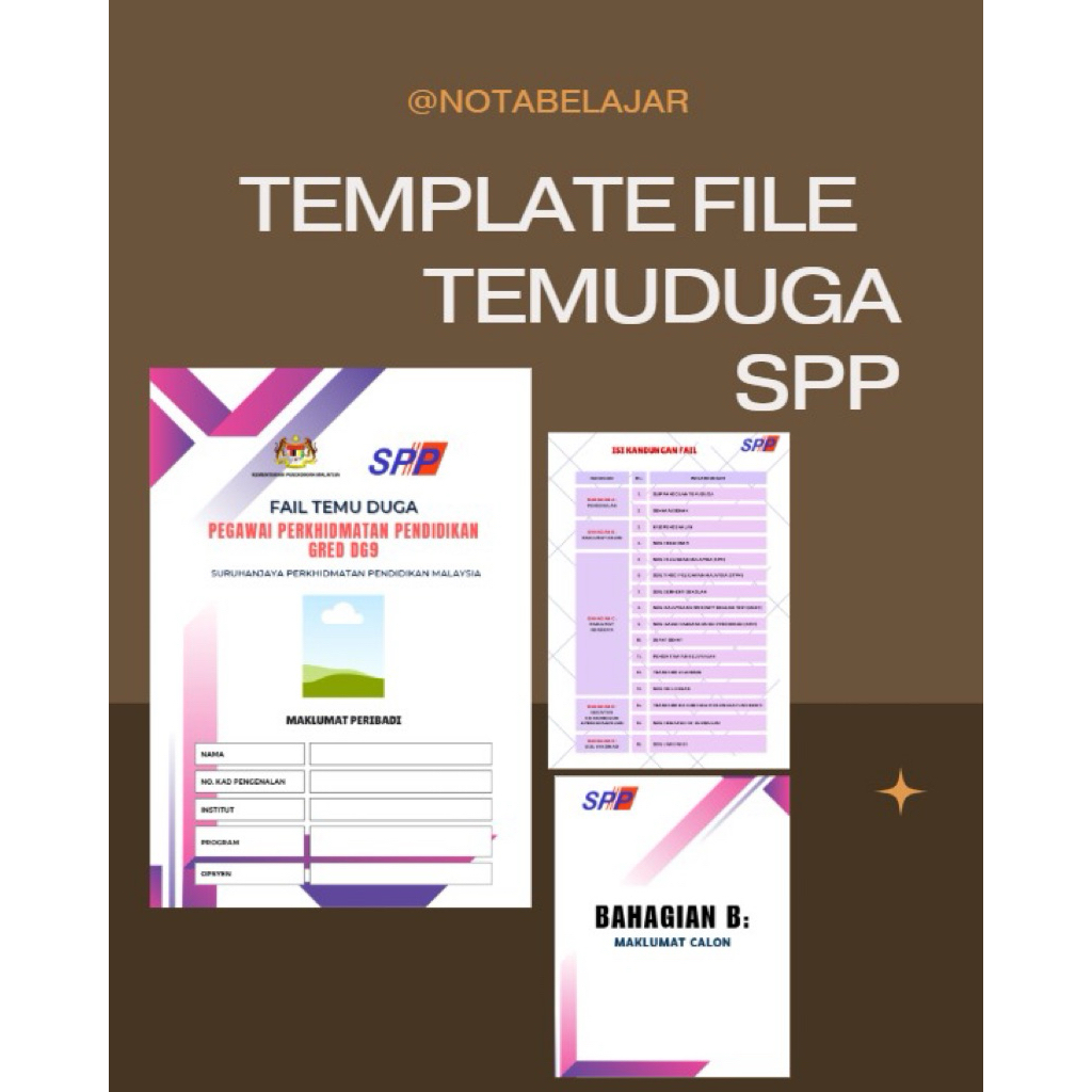 TEMPLATE FILE TEMUDUGA SPP | Shopee Malaysia