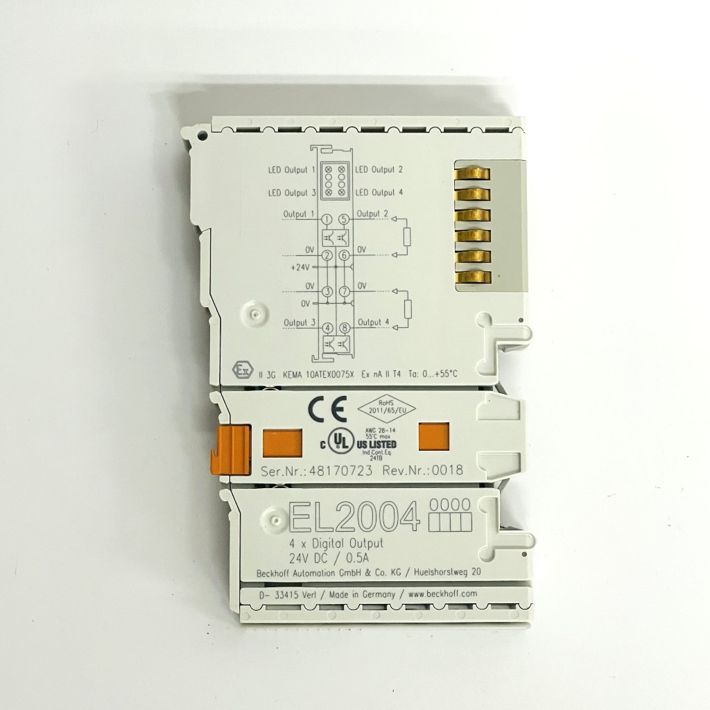EtherCAT Klemme, 8 Kanal Digital Eingang + 8‑Kanal Digital Ausgang 24 V DC | Stäubli Deutschland