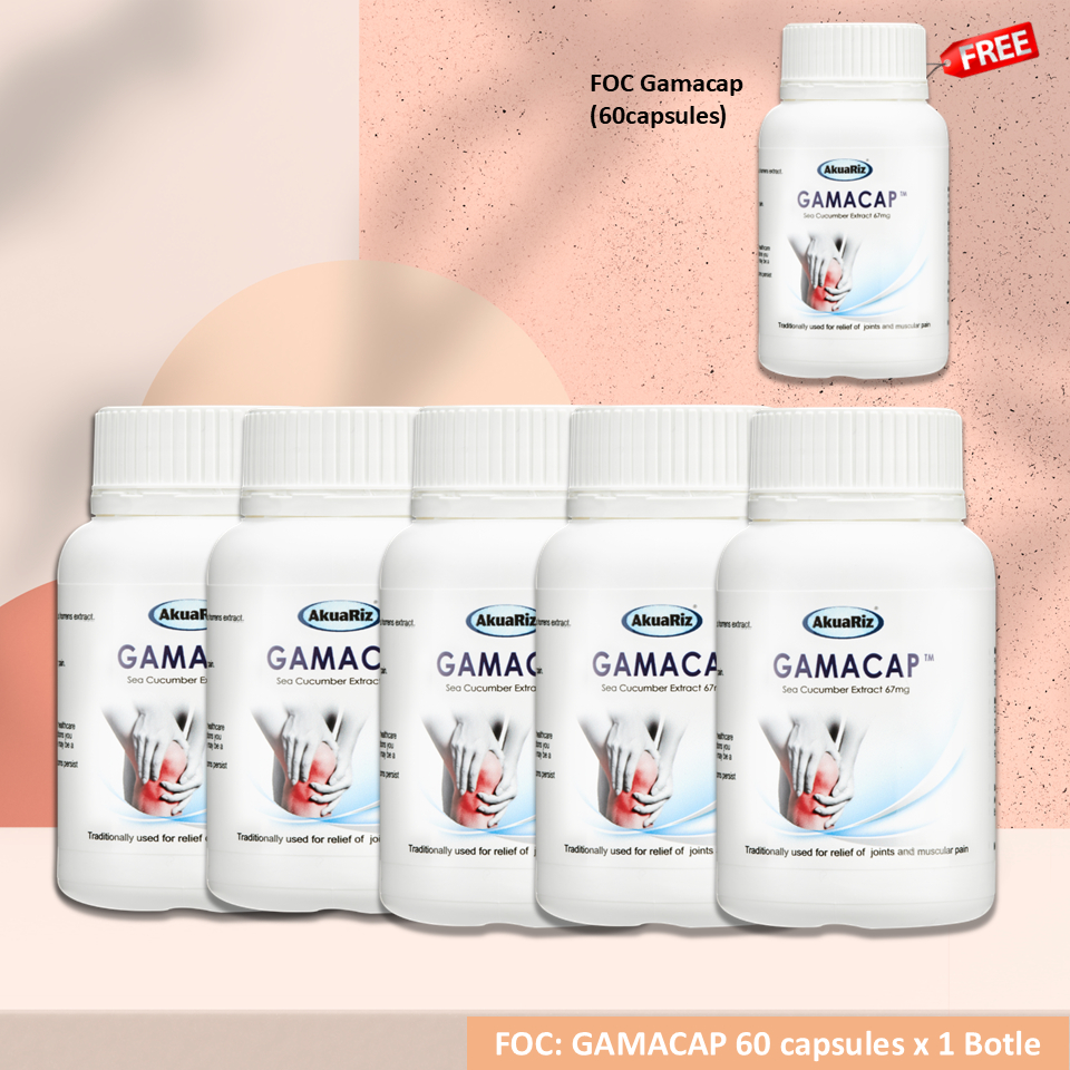 (Year End Sale BUY 5 FREE1) Akuariz Gamacap Gamat Extract (60 Caps ...