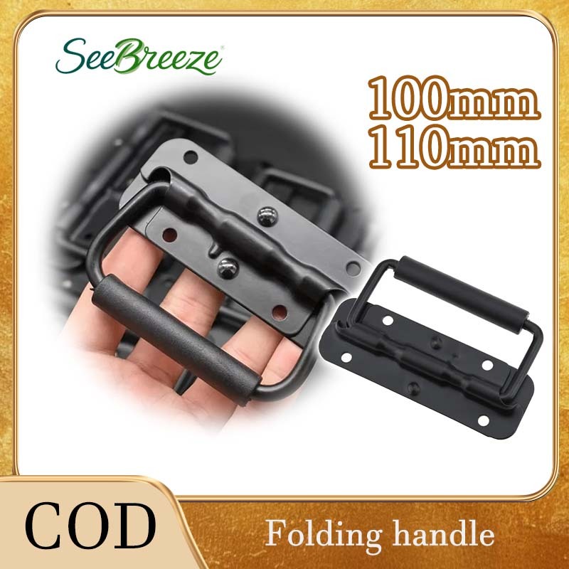 304 Stainless Steel Box Rubber Handle Thickened Spring Foldable Handle ...