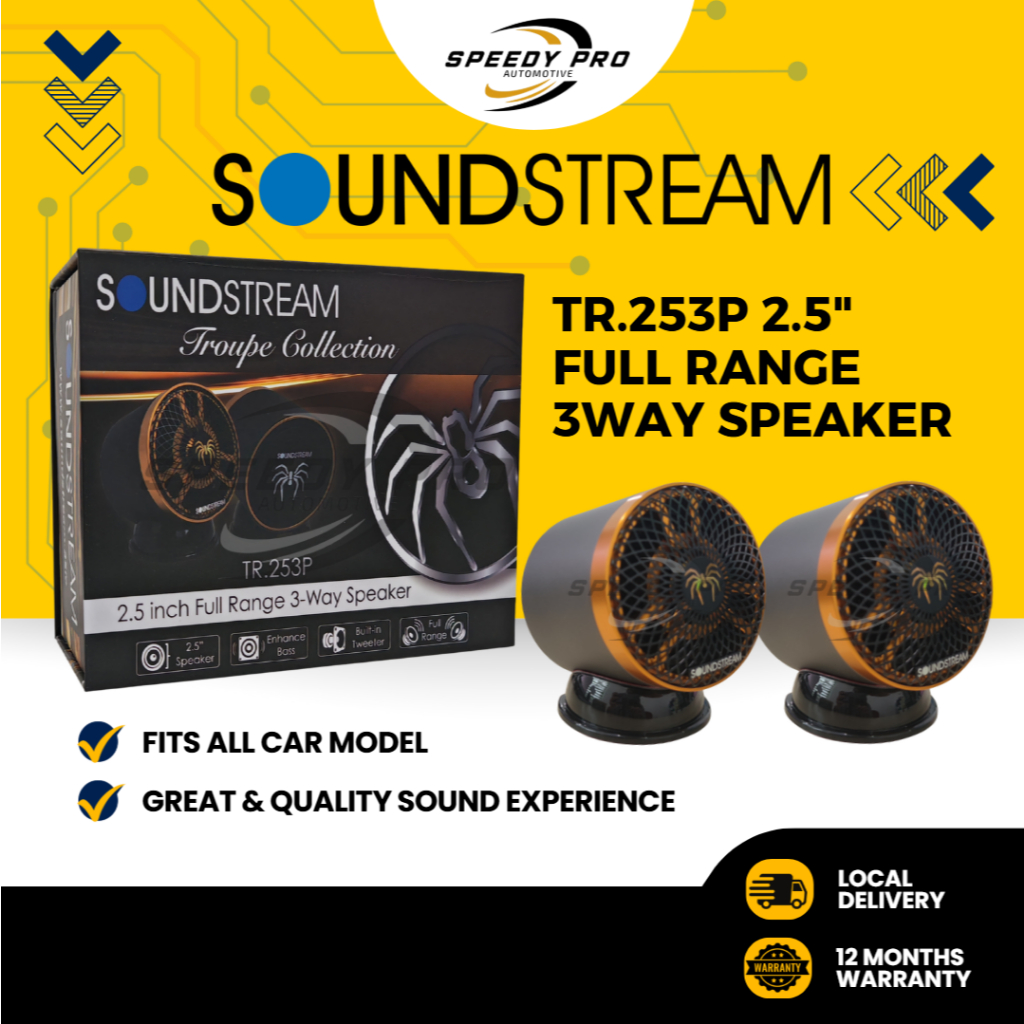 SOUNDSTREAM Tweeter TROUPE COLLECTION TR.253P 2.5