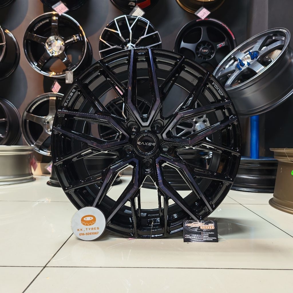 [1PC] New Sport Rim 18inch RAXER VOX107 18X8.5JJ ET42 5H113 FPBLKBXZ ...