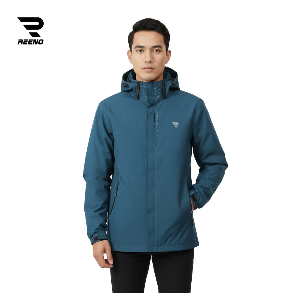 REENO Men Hooded Windbreaker Water-Resistant M-3XL | Shopee Malaysia