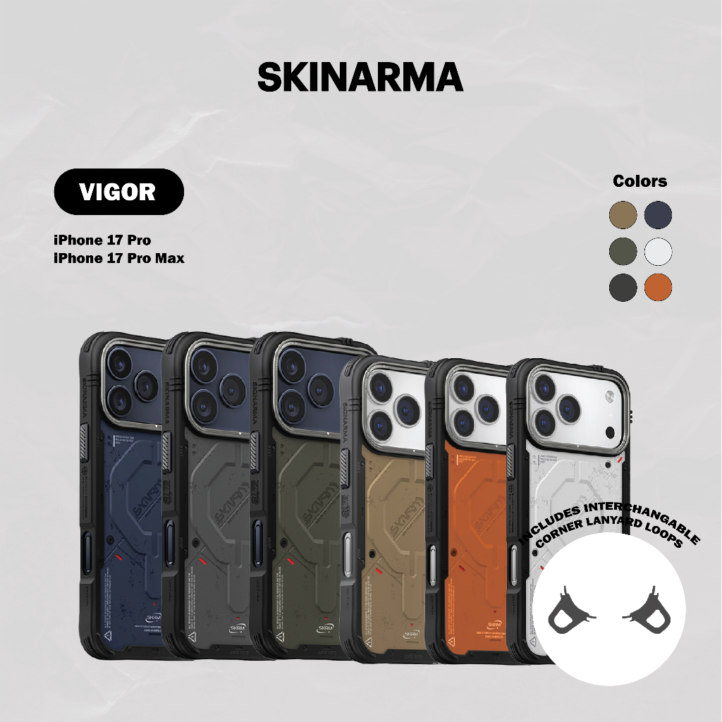SKINARMA Vigor Mag-Charge Case for iPhone 17 Pro (6.3'')/ 17 Pro Max (6 ...