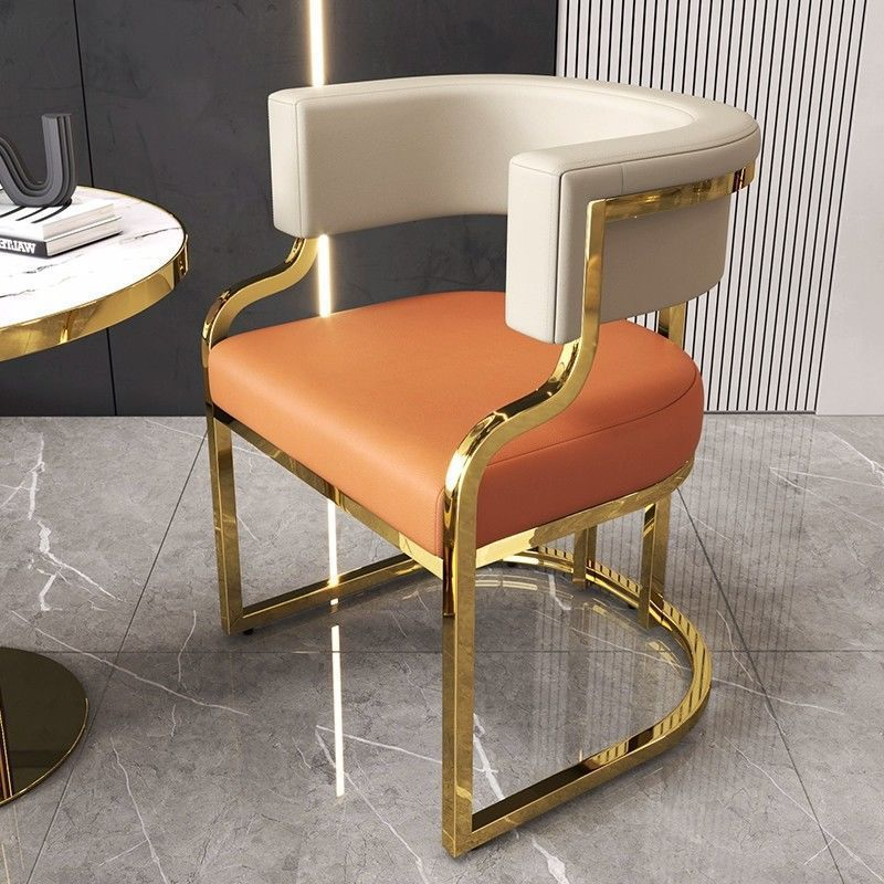 Dining Chair Light Luxury Negotiation Reception Tea Chair Nail Beauty ...