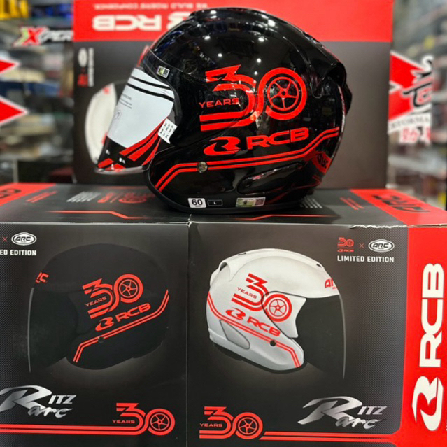 LIMITED EDITION-Helmet ARC RITZ RCB 30TH Universary | Shopee Malaysia