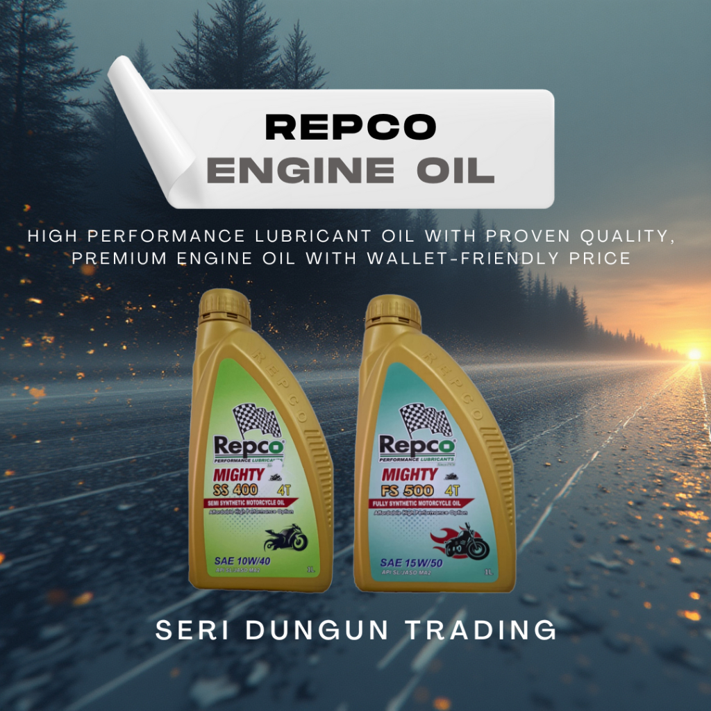 SDT REPCO MOTORCYCLE OIL - 4T 15W50/10W40 FULLY SEMI (1L) | Shopee Malaysia