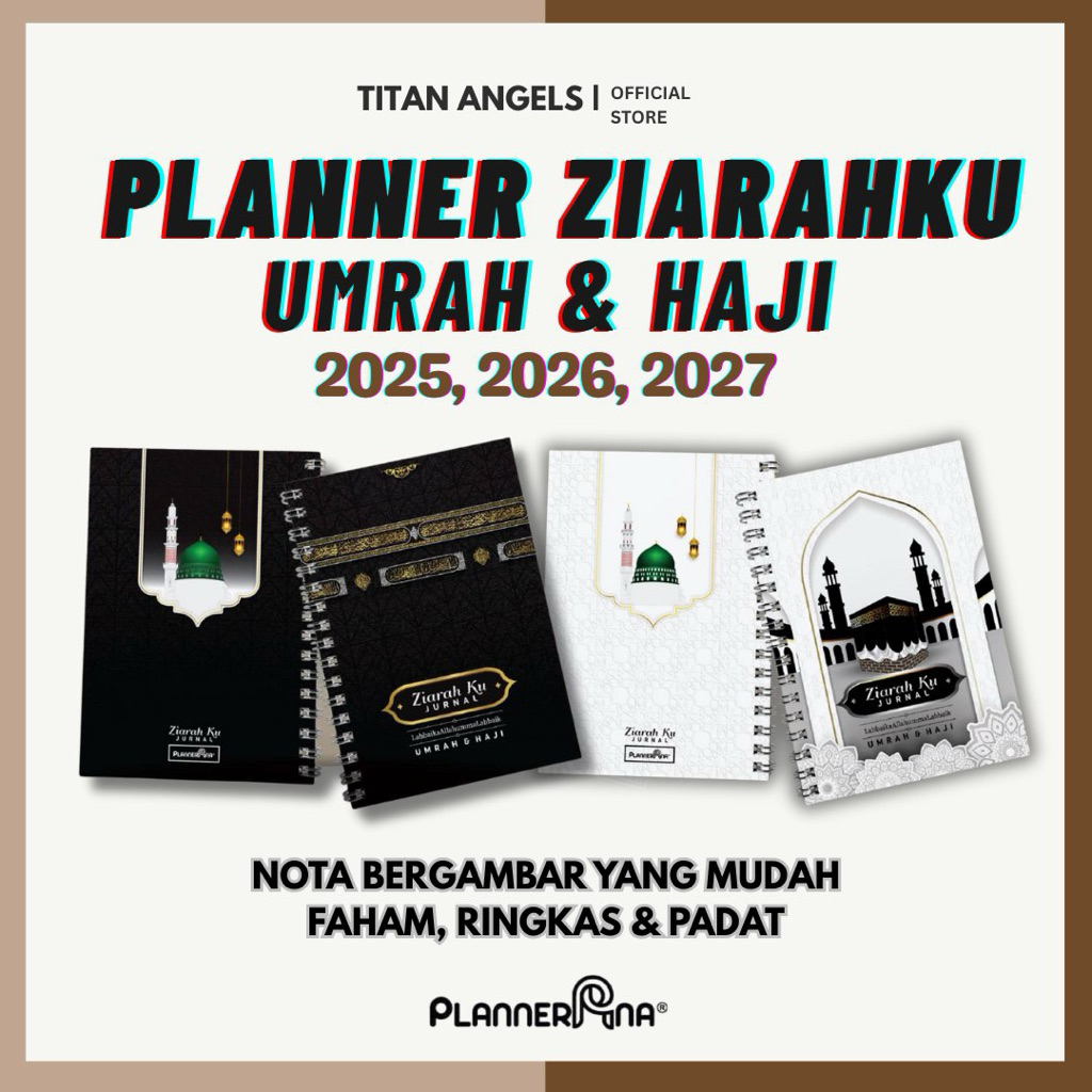 Planner Umrah Ziarah Mekah Madinah 2026 2027 Umrah Journal Panduan ...