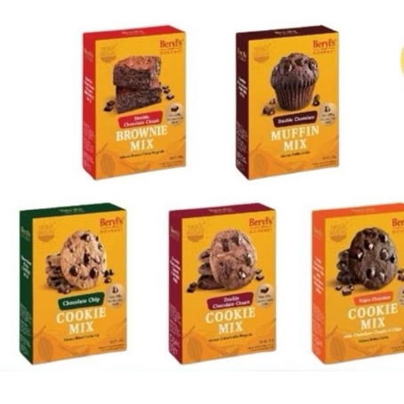 Beryl's Gourmet Premix Tepung 500g Chip Cookies / Double Chocolate ...