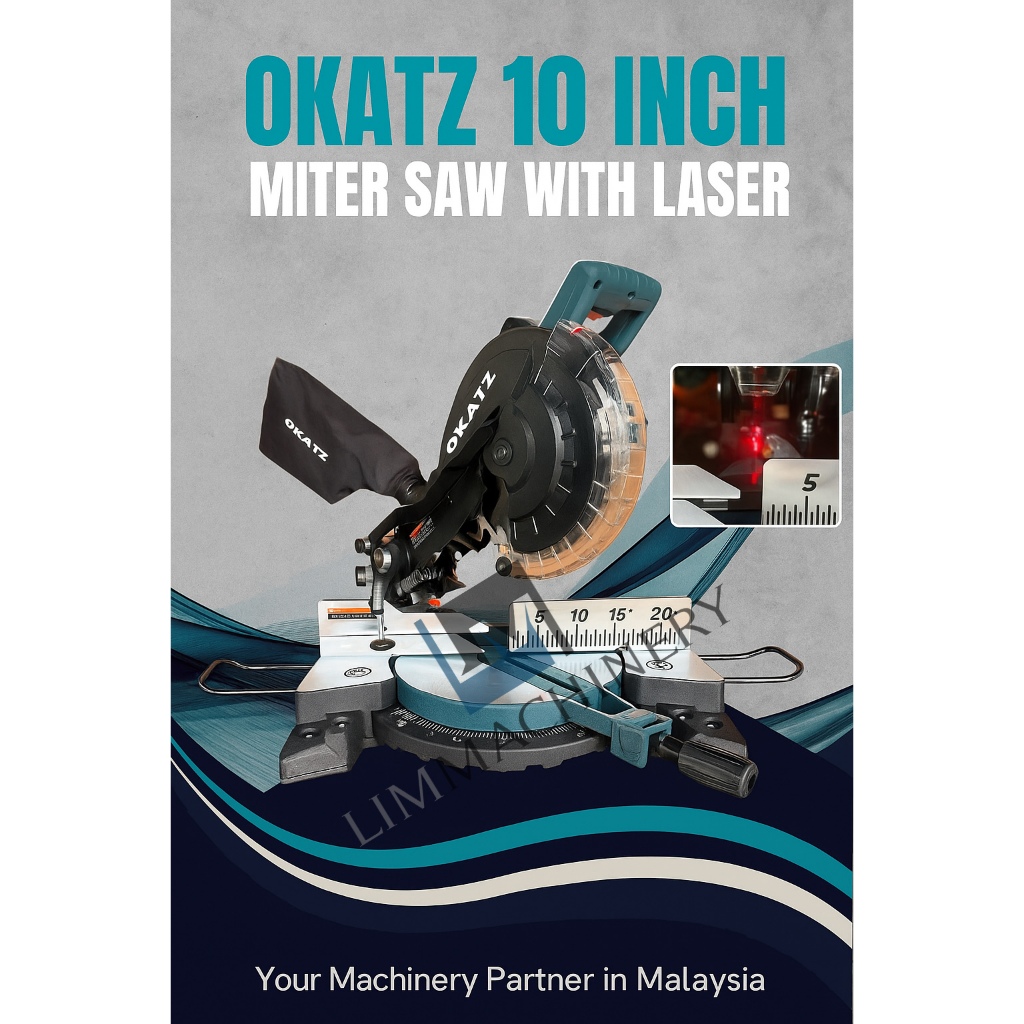 [NEW MODEL] 2025 OKATZ MTS10L 10” COMPOUND MITER SAW [Included 10