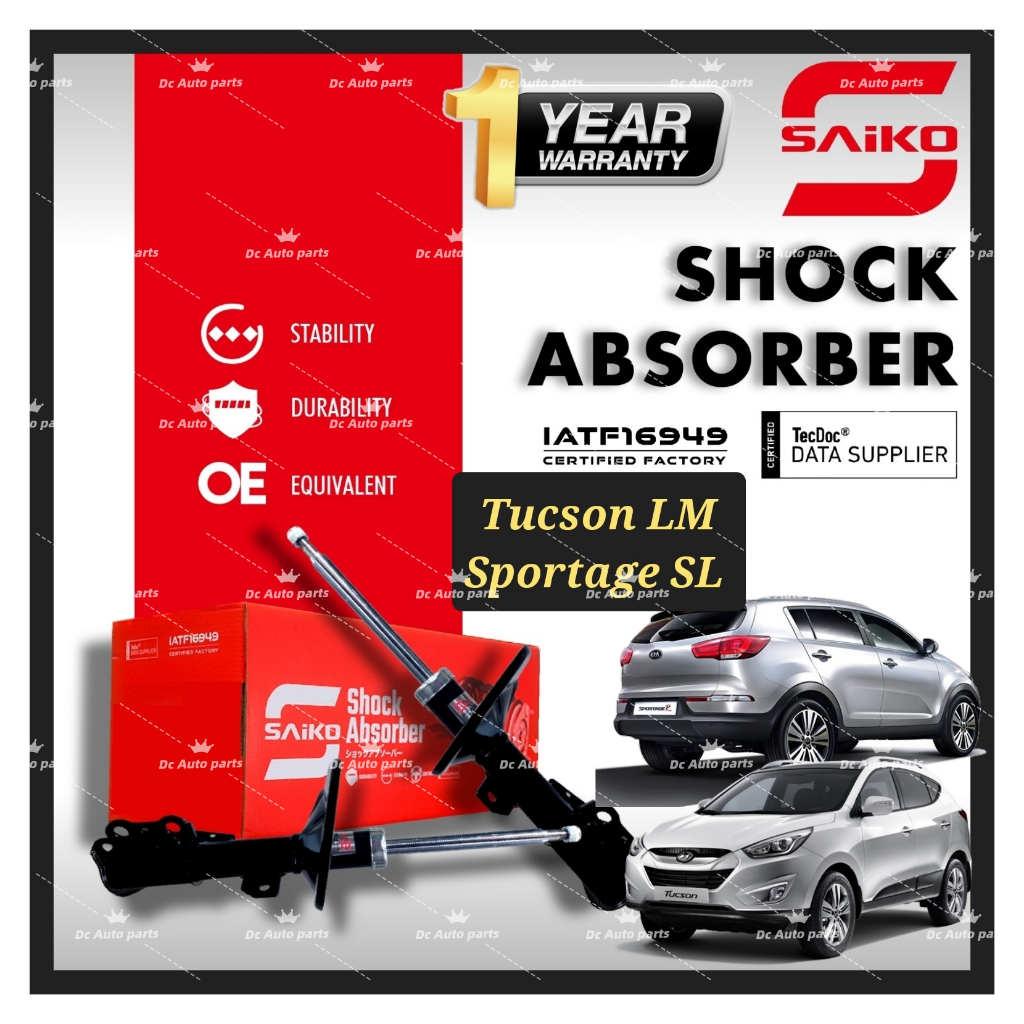 SAIKO ABSORBER HYUNDAI TUCSON LM KIA SPORTAGE SL 2WD 4WD 2010-2015 ...