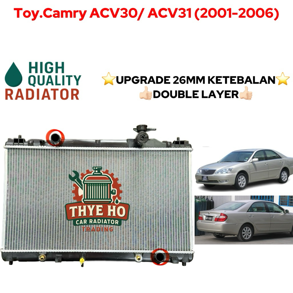 TOYOTA CAMRY ACV30/ ACV31 (2001-2006) 26MM DOUBLE LAYER (AUTO/MANUAL ...