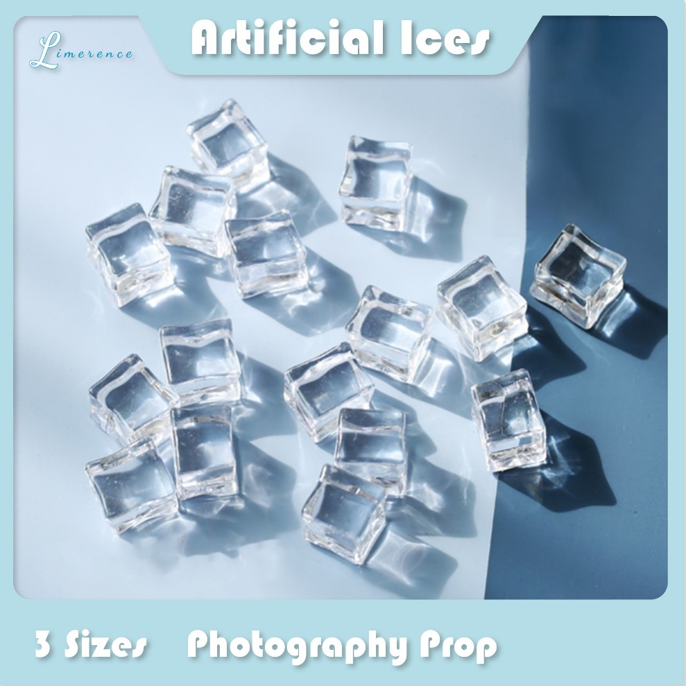【海旌湘】Clear Artificial Acrylic Ice Cubes Crystal Home Display ...