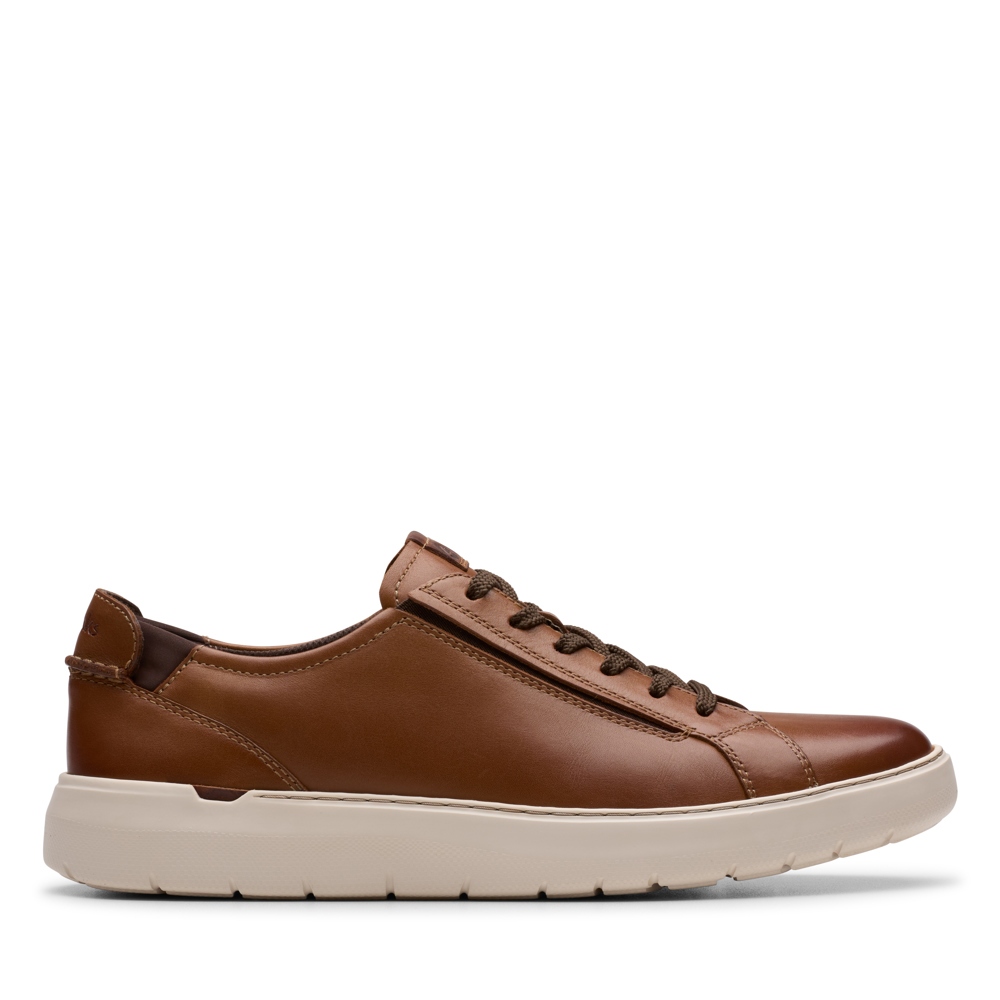 Clarks Mens Flexwell Lace Tan | Shopee Malaysia