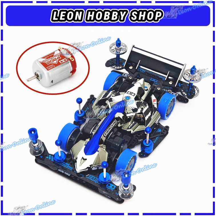 Kereta Model Tamiya Mini 4WD Mach Frame Black Metallic FMA Chassis ...