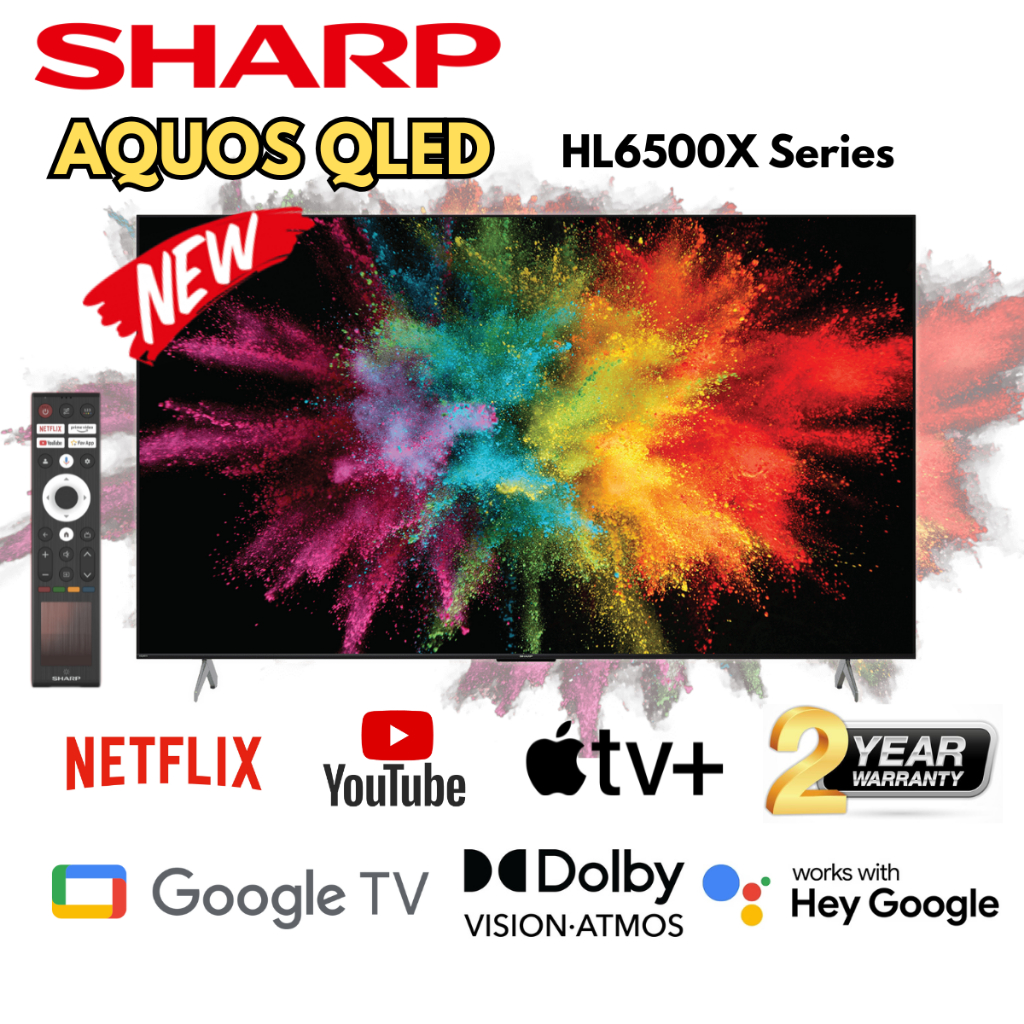 SHARP QLED GOOGLE TV HL6500X SERIES 55