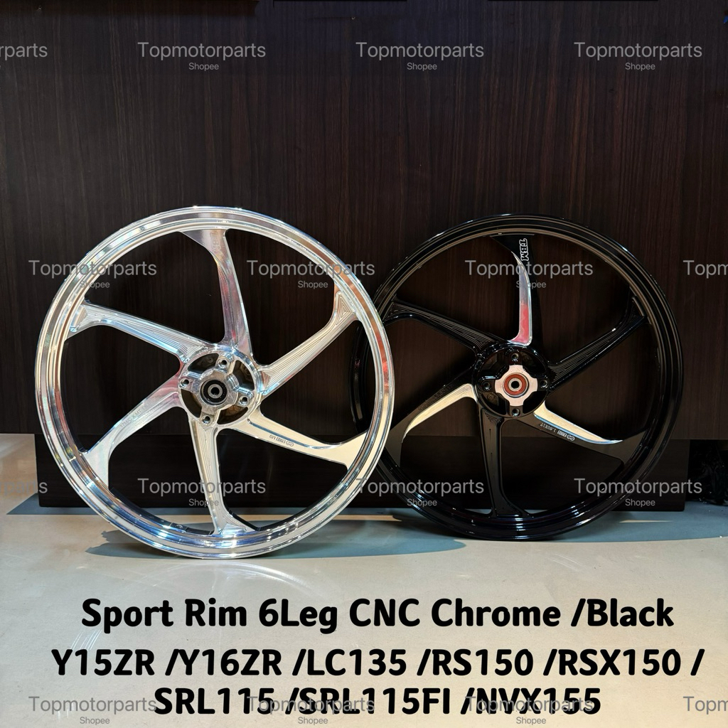 Sport Rim CNC 6Leg 6Batang PNP Y15ZR /Y16ZR /Y16ZR ABS /LC135 /Y125Z ...