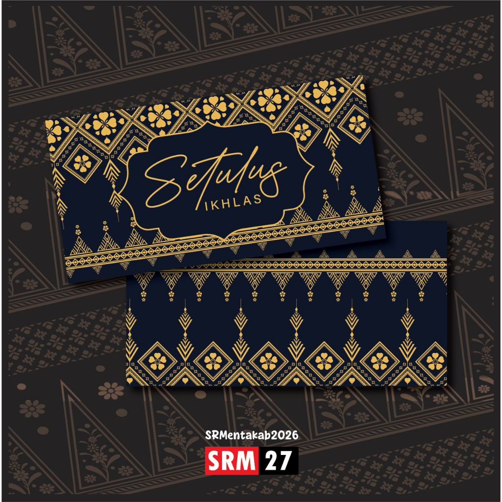 🔥 READY STOCK 🔥 SAMPUL DUIT RAYA 2026 SAMPUL RAYA SONGKET BATIK 10/50 ...
