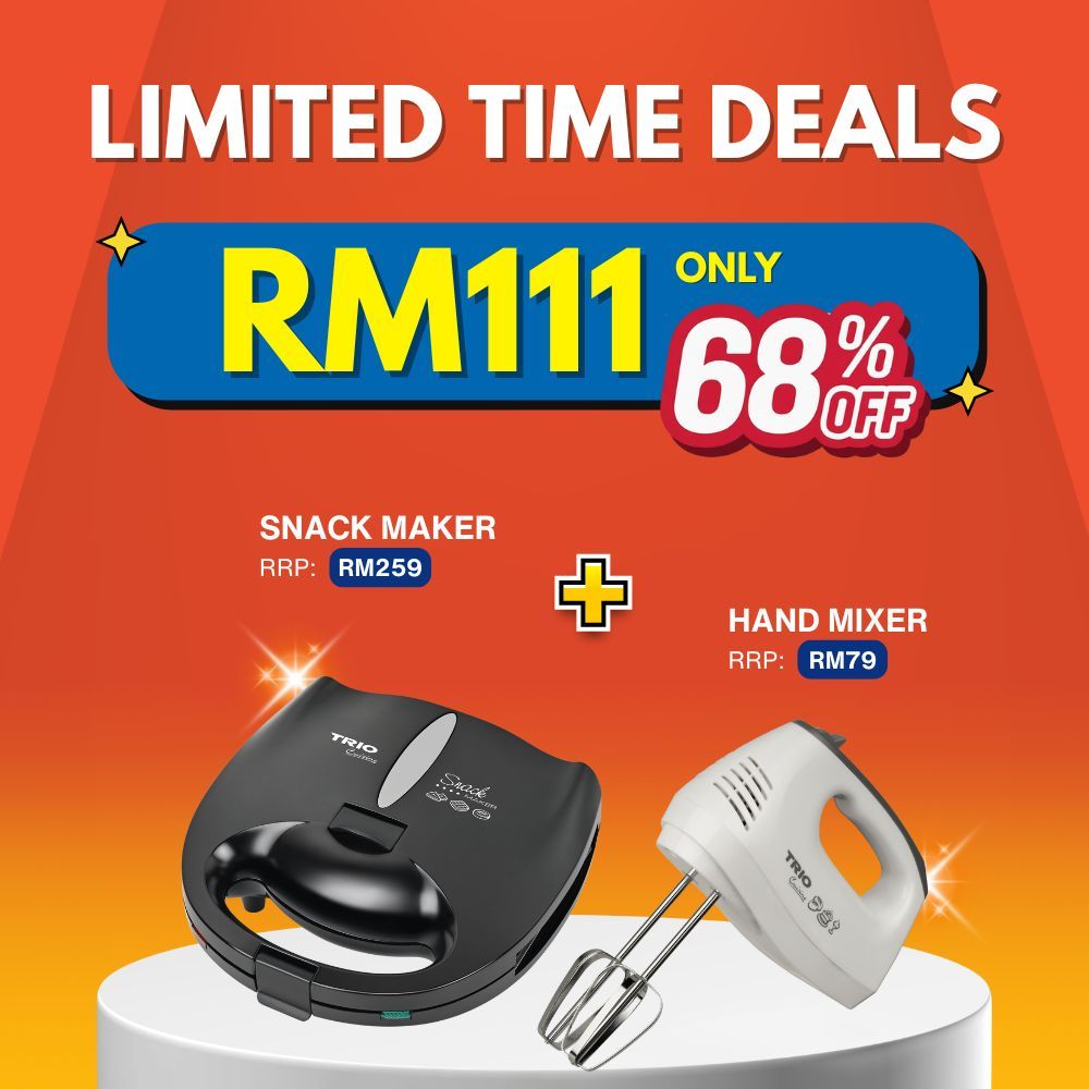 [12.12 Bundles Exclusive RM111] : Trio Snack Maker With Non-Stick ...