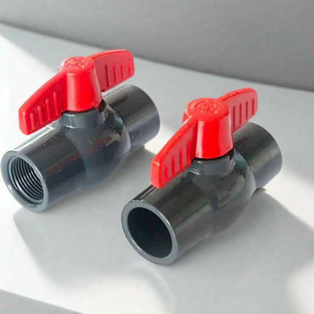 PVC Stopcock Ball Valve Thread 1/2