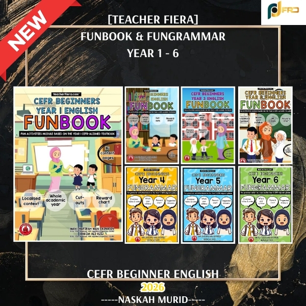 (DL) English Workbook: Funbook CEFR Beginners Year 1-6 & FunGrammar ...