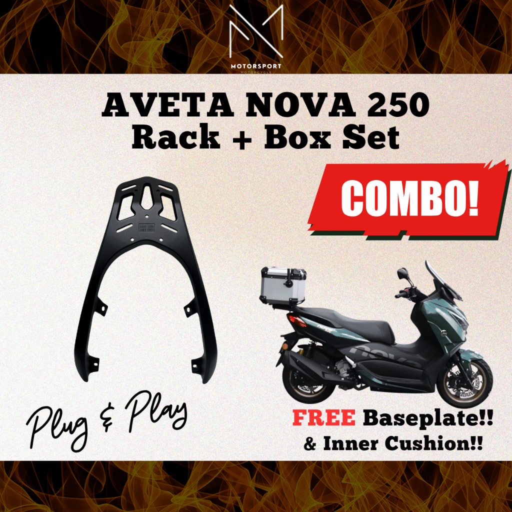 AVETA NOVA 250 Rack With Box Monorack Top Box 37L 47L 55L Bracket Rack ...