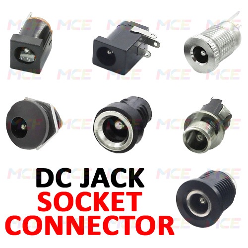 DC Jack Socket Connector 2.1mm / 2.5mm | PCB Mount & Panel Mount ...