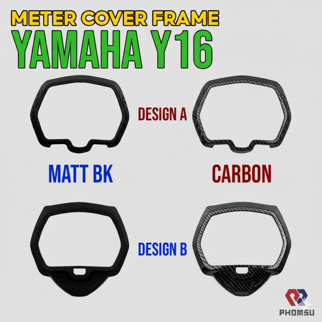 YAMAHA Y16 Y16ZR PHOMSU METER COVER FRAME METER CASE MATT BLACK ...