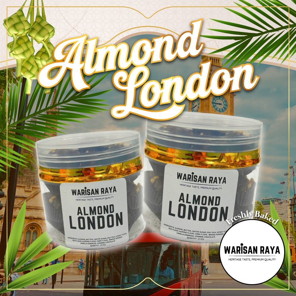 ALMOND LONDON COOKIES | WARISAN RAYA HERITAGE TASTE WITH PREMIUM ...