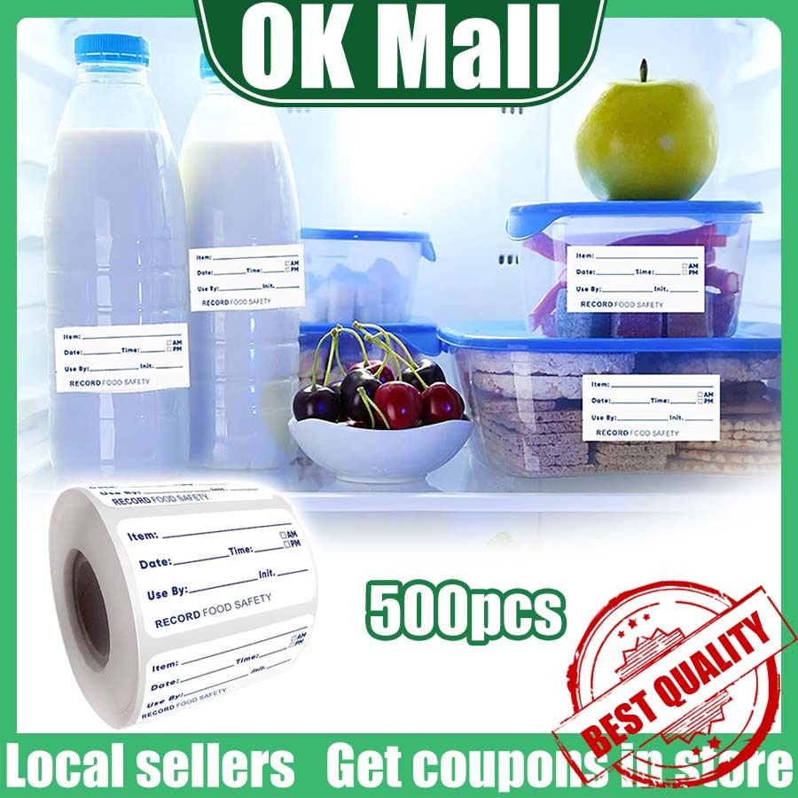 500PCS Roll Date Label Stickers/Kitchen Freezer Moisture-resistant ...