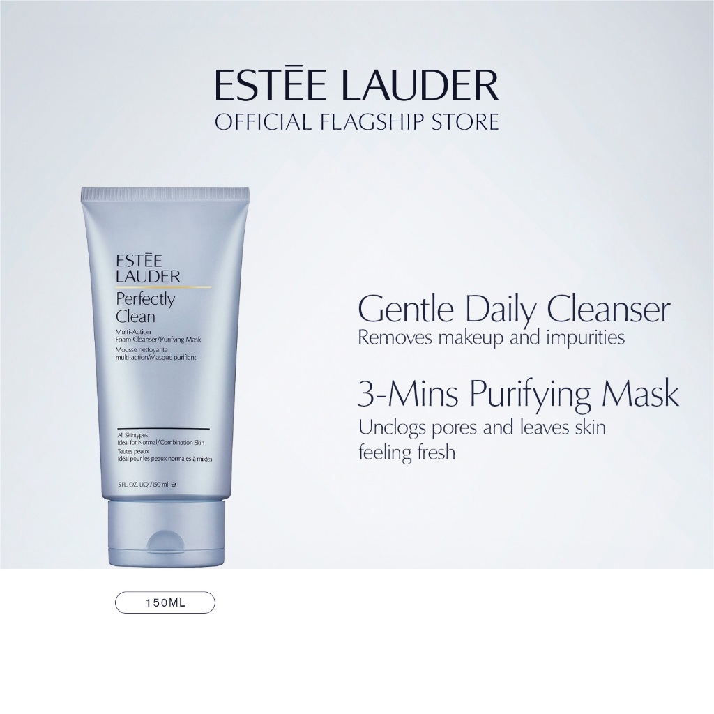 ESTEE LAUDER Perfectly Clean Multi-Action Foam Cleanser/Purifying Mask ...