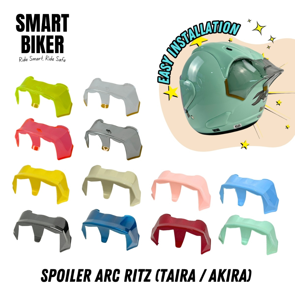 Spoiler ARC Ritz Helmet Accessories Taira Akila Racing Easy ...