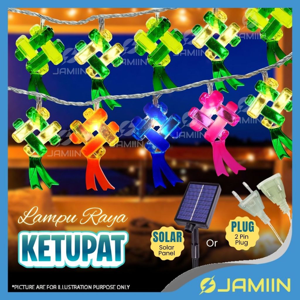 RAYA 2026 Solar / Plug Lampu Raya Lip Lap Ketupat Raya Lampu Raya ...