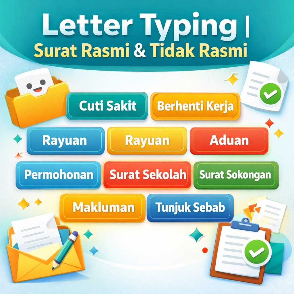 Servis Taip Surat Rasmi & Tidak Rasmi | Letter Typing Service | Shopee ...
