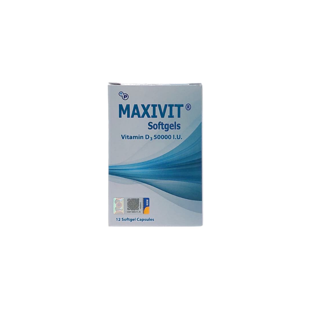 MAXIVIT Vitamin D3 50,000 IU Softgel – 12 Capsules/Bottle | Shopee Malaysia