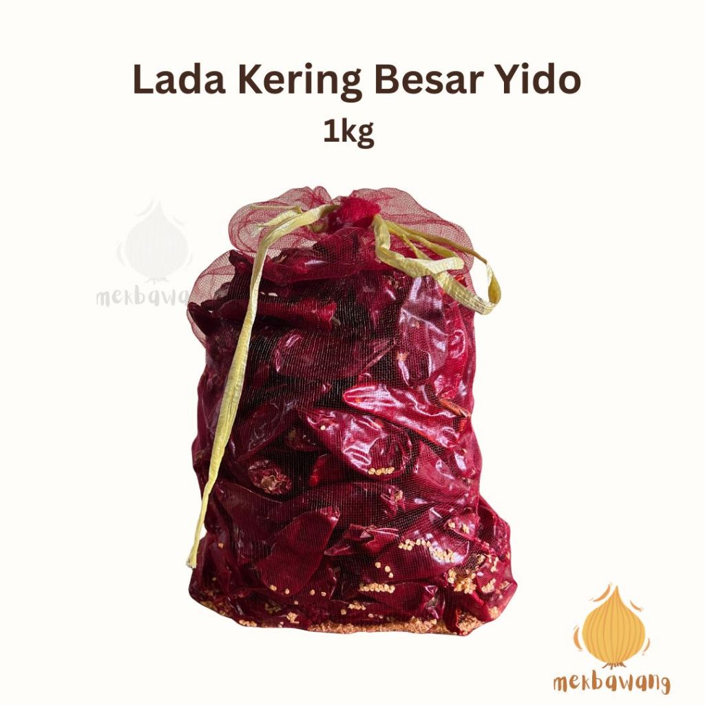 1kg Lada Kering Besar Yido (Tak Pedas) / Cili Kering / Cili Kering Yidu ...