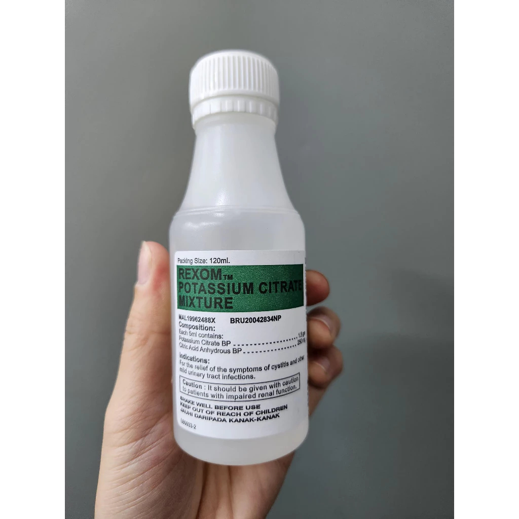 Rexom Potassium Citrate Mixture 120mL | Shopee Malaysia